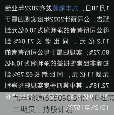 九丰能源(605090.SH)：拟推第二期员工持股计划