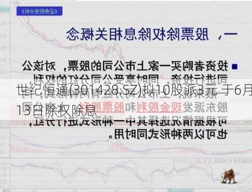 世纪恒通(301428.SZ)拟10股派3元 于6月13日除权除息