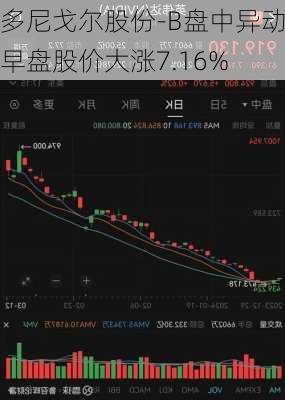 多尼戈尔股份-B盘中异动 早盘股价大涨7.16%