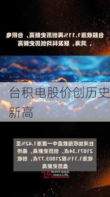 台积电股价创历史新高