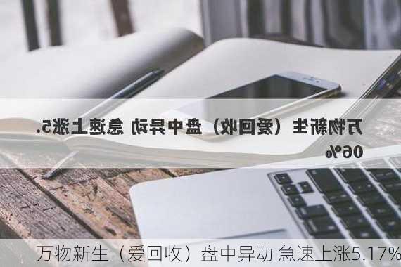 万物新生（爱回收）盘中异动 急速上涨5.17%