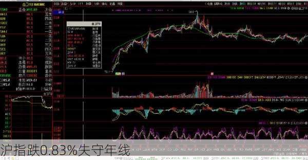 沪指跌0.83%失守年线