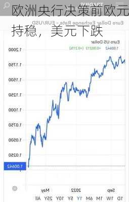 欧洲央行决策前欧元持稳，美元下跌