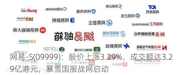 网易-S(09999)：股价上涨3.29%，成交额达3.29亿港元，暴雪国服战网启动