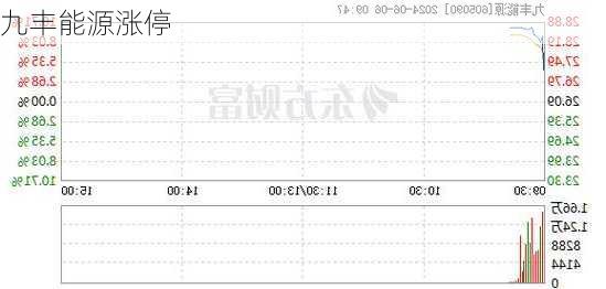 九丰能源涨停