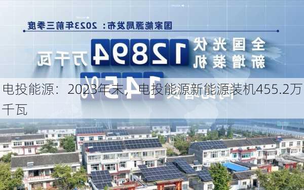 电投能源：2023年末，电投能源新能源装机455.2万千瓦