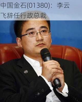 中国金石(01380)：李云飞辞任行政总裁