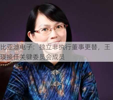 比亚迪电子：独立非执行董事更替，王瑛接任关键委员会成员