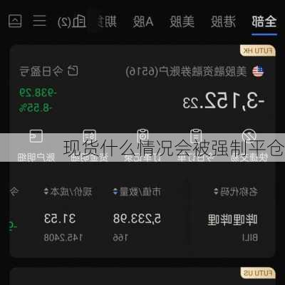 现货什么情况会被强制平仓