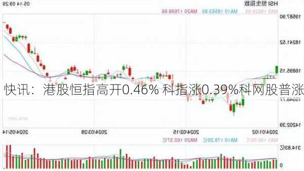 快讯：港股恒指高开0.46% 科指涨0.39%科网股普涨