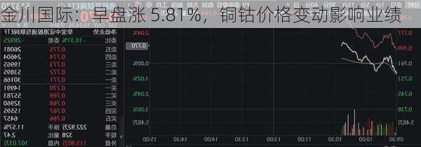 金川国际：早盘涨 5.81%，铜钴价格变动影响业绩