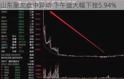 山东墨龙盘中异动 下午盘大幅下挫5.94%