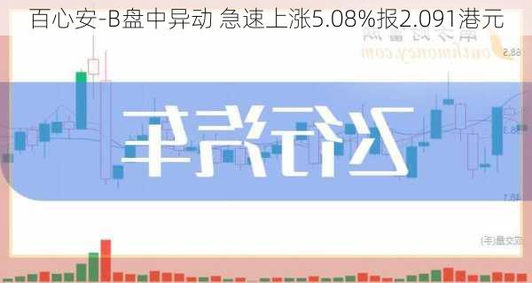 百心安-B盘中异动 急速上涨5.08%报2.091港元