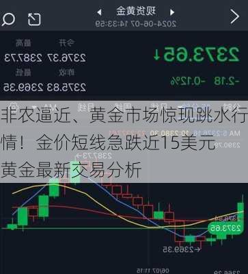 非农逼近、黄金市场惊现跳水行情！金价短线急跌近15美元 黄金最新交易分析