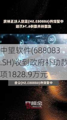 中望软件(688083.SH)收到政府补助款项1828.9万元