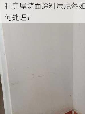 租房屋墙面涂料层脱落如何处理？