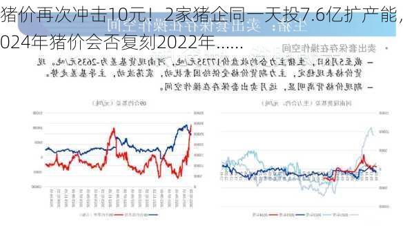 猪价再次冲击10元！2家猪企同一天投7.6亿扩产能，2024年猪价会否复刻2022年……