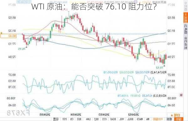 WTI 原油：能否突破 76.10 阻力位？