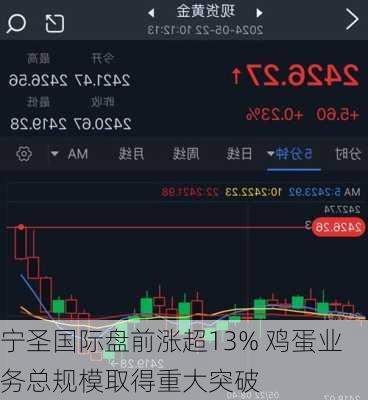 宁圣国际盘前涨超13% 鸡蛋业务总规模取得重大突破