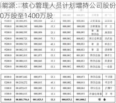 永泰能源：核心管理人员计划增持公司股份1200万股至1400万股