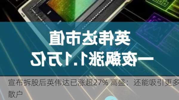 宣布拆股后英伟达已涨超27% 高盛：还能吸引更多散户