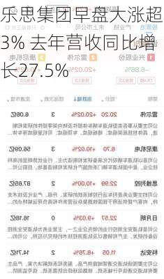 乐思集团早盘大涨超33% 去年营收同比增长27.5%