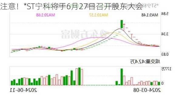 注意！*ST宁科将于6月27日召开股东大会