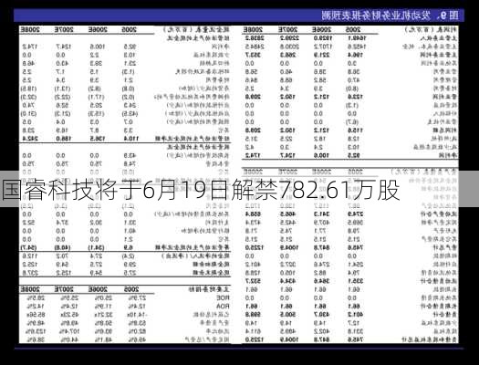 国睿科技将于6月19日解禁782.61万股