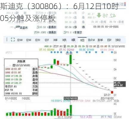 斯迪克（300806）：6月12日10时05分触及涨停板