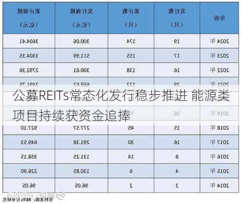 公募REITs常态化发行稳步推进 能源类项目持续获资金追捧