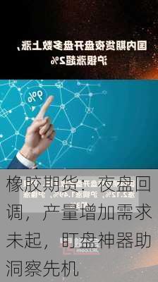 橡胶期货：夜盘回调，产量增加需求未起，盯盘神器助洞察先机