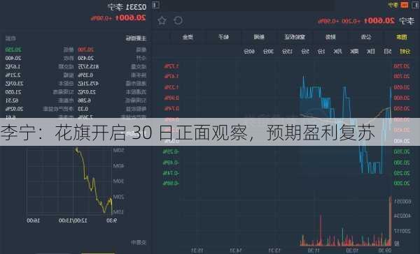 李宁：花旗开启 30 日正面观察，预期盈利复苏