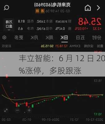 丰立智能：6 月 12 日 20%涨停，多股跟涨