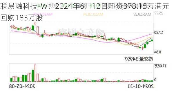 联易融科技-W：2024年6月12日耗资378.15万港元回购183万股