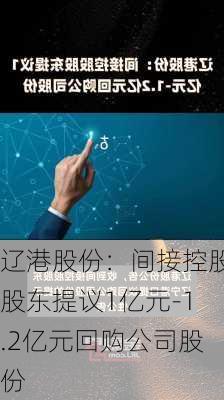 辽港股份：间接控股股东提议1亿元-1.2亿元回购公司股份