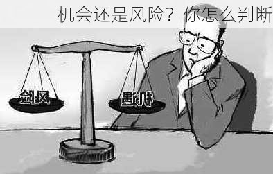 机会还是风险？你怎么判断