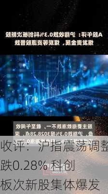 收评：沪指震荡调整跌0.28% 科创板次新股集体爆发