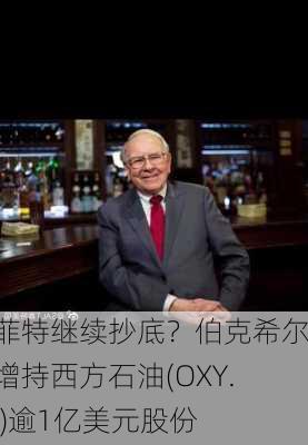 巴菲特继续抄底？伯克希尔再增持西方石油(OXY.US)逾1亿美元股份