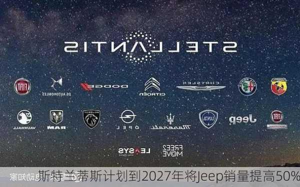 斯特兰蒂斯计划到2027年将Jeep销量提高50%