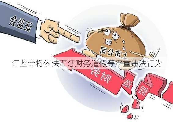 证监会将依法严惩财务造假等严重违法行为