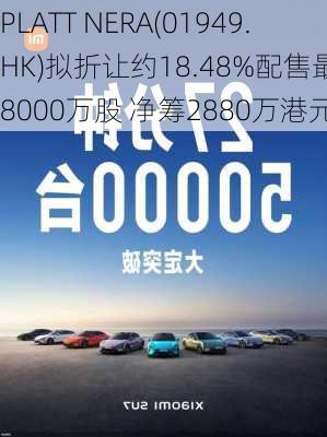 PLATT NERA(01949.HK)拟折让约18.48%配售最多8000万股 净筹2880万港元