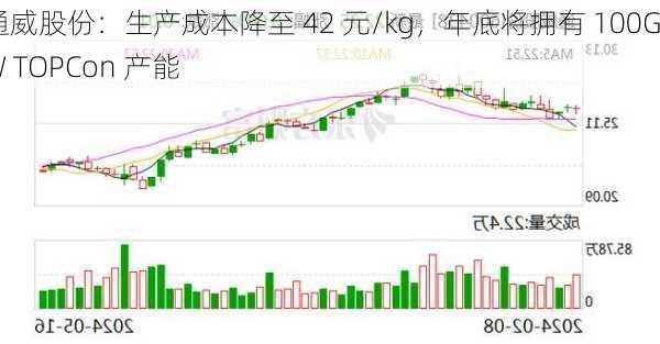 通威股份：生产成本降至 42 元/kg，年底将拥有 100GW TOPCon 产能