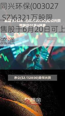 同兴环保(003027.SZ)6321万股限售股于6月20日可上市流通