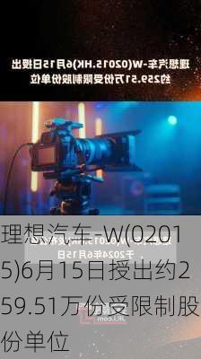 理想汽车-W(02015)6月15日授出约259.51万份受限制股份单位