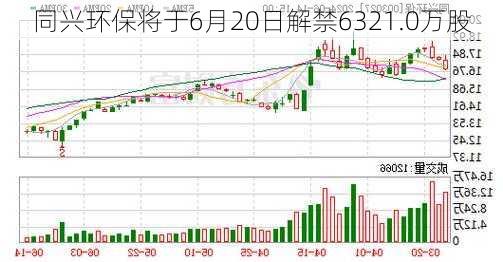 同兴环保将于6月20日解禁6321.0万股