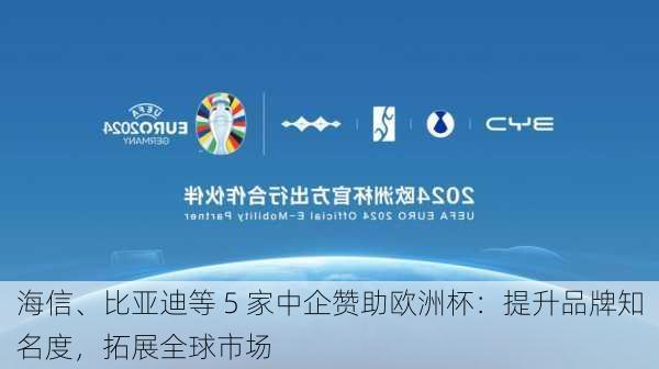 海信、比亚迪等 5 家中企赞助欧洲杯：提升品牌知名度，拓展全球市场