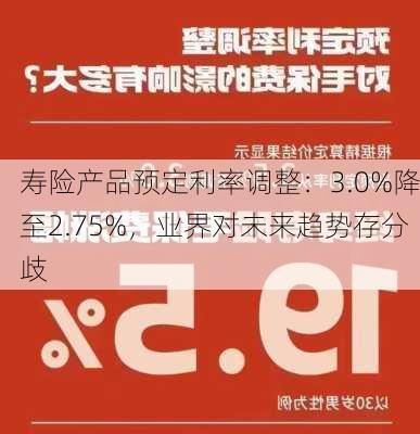 寿险产品预定利率调整：3.0%降至2.75%，业界对未来趋势存分歧