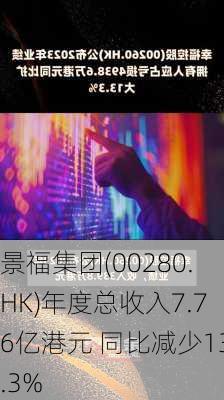 景福集团(00280.HK)年度总收入7.76亿港元 同比减少13.3%