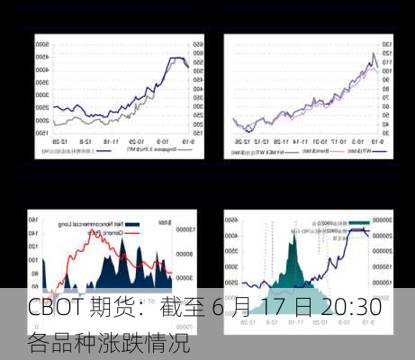 CBOT 期货：截至 6 月 17 日 20:30 各品种涨跌情况