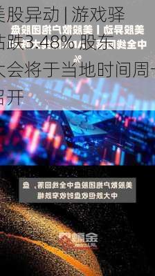 美股异动 | 游戏驿站跌3.48% 股东大会将于当地时间周一召开